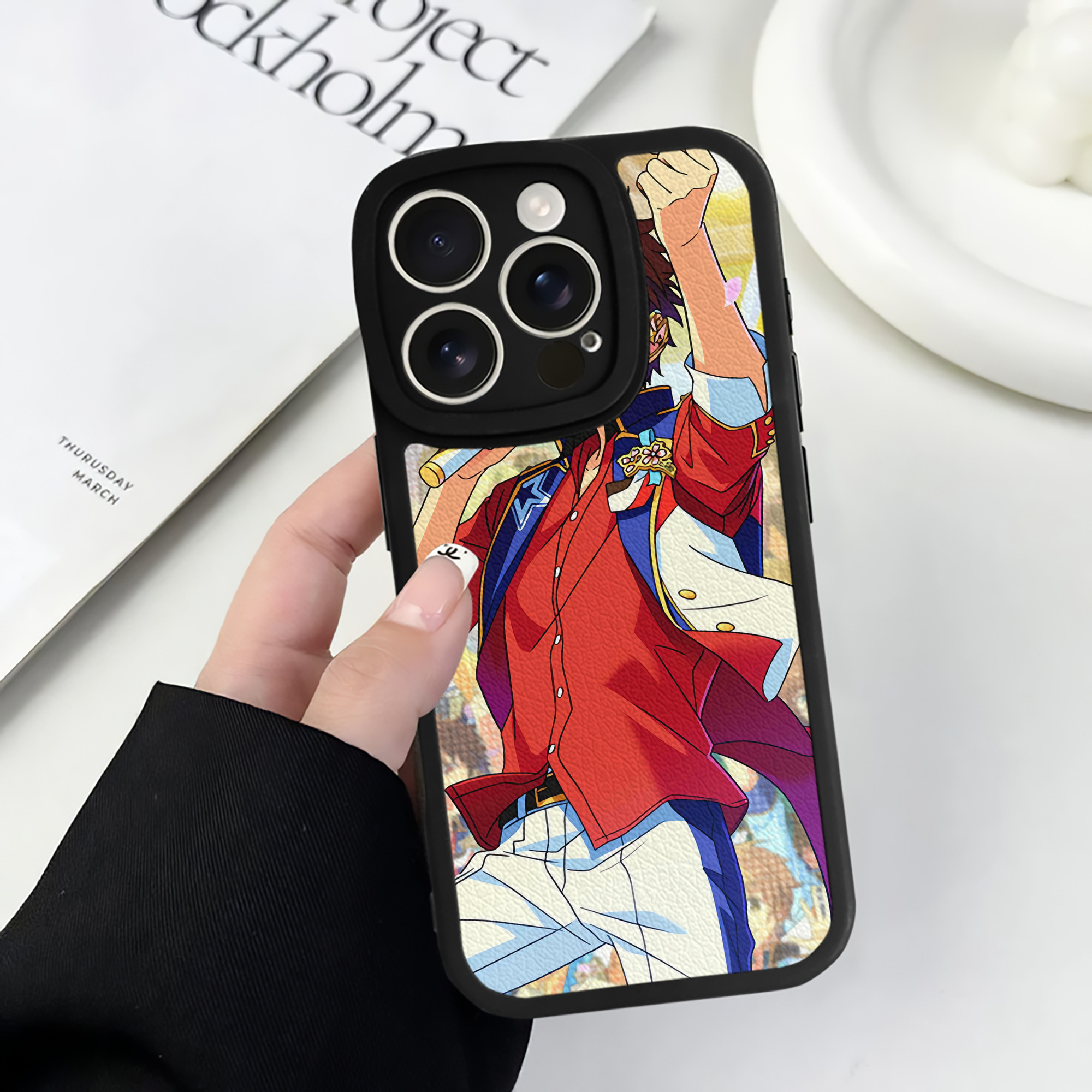 （画像用） あんさんぶるスターズ! Ensemble Stars 【iPhone 16シリーズ対応】シリコンスマホケース（レザー調） 材質：シリコン